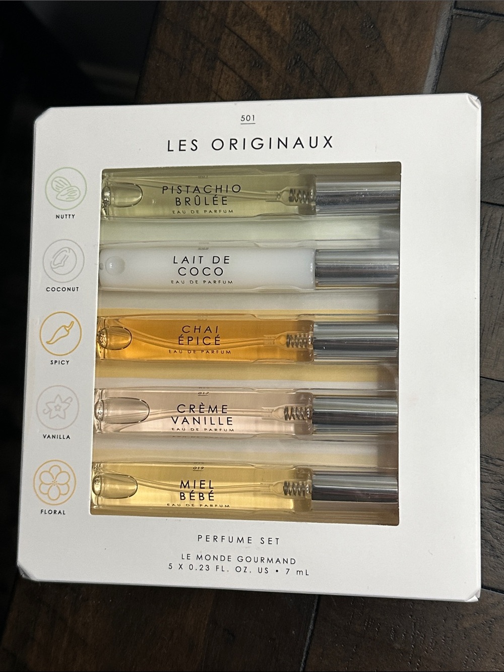Le Monde Gourmand Les Originaux Set Assorted Scents all 7ML each (5 in this set)